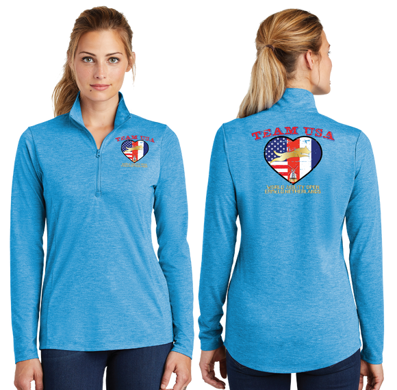 WAOF/TriBlend Wicking Lightweight Quarter Zip Pullover/LST407/