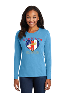 WAOF/Women Long Sleeve Core Cotton Tee/LPC54LS/