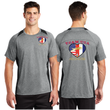 WAOF/Sport Tek Heather Colorblock Contender Tee/ST361/