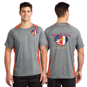 WAOF/Sport Tek Heather Colorblock Contender Tee/ST361/