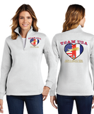 WAOF/Ladies 9oz Quarter Zip Sweatshirt/LST253/