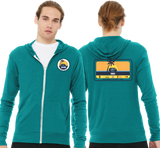 WCC/Unisex Triblend Lightweight Full Zip Hooded Long Sleeve Tee/3939/