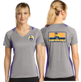 WCC/Sport-Tek® Ladies Heather Colorblock Contender™ V-Neck Tee/LST361/