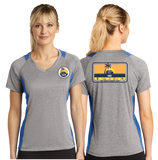 WCC/Sport-Tek® Ladies Heather Colorblock Contender™ V-Neck Tee/LST361/