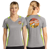 WCO2022/Sport-Tek® Ladies Heather Colorblock Contender™ V-Neck Tee/LST361/