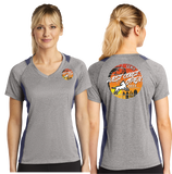 WCO2022/Sport-Tek® Ladies Heather Colorblock Contender™ V-Neck Tee/LST361/
