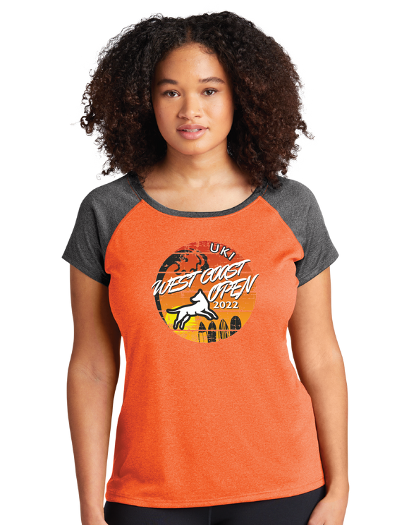 WCO2022/Ladies Heather On Heather Contender Scoop Neck Tee/LST362/