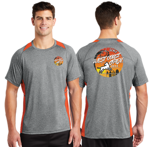 WCO2022/Sport-Tek Heather Colorblock Contender Tee/ST361/