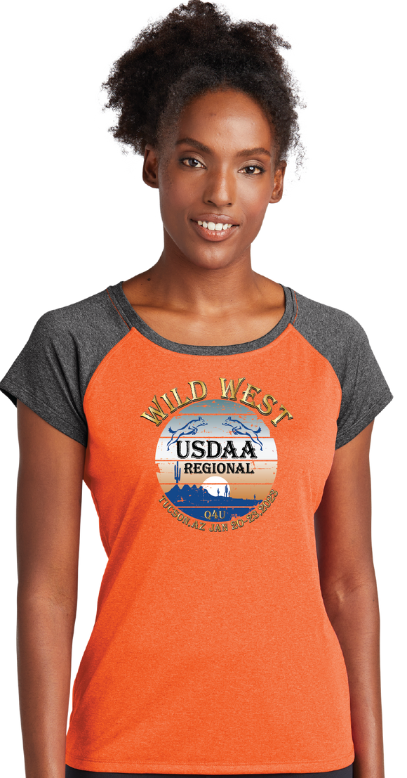 WWR23/Ladies Heather On Heather Contender Scoop Neck Tee/LST362/