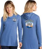 WWR23/Sport Tek Women TriBlend Wicking Long Sleeve Hoodie/LST406/