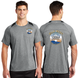 WWR23/Sport Tek Heather Colorblock Contender Tee/ST361/