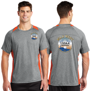 WWR23/Sport Tek Heather Colorblock Contender Tee/ST361/