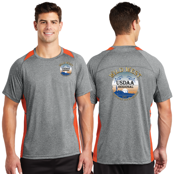 WWR23/Sport Tek Heather Colorblock Contender Tee/ST361/