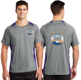 WWR23/Sport Tek Heather Colorblock Contender Tee/ST361/